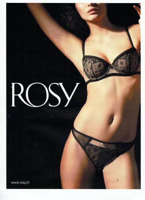 Publicit Advertising Lingerie Rosy Soutien Gorge Sous