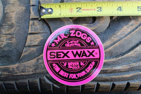 Sex Wax Mr Zogs Surf Board Surfboards Neon 80s V19a Vintage Surfing Sticker Ebay