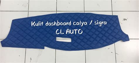 Karpet Kulit Penutup Dashboard Mobil Calya Warna Biru Tua List Hitam