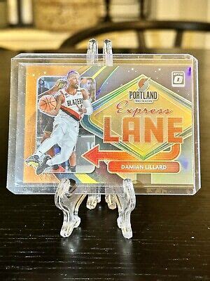 Panini Donruss Optic Damian Lillard Orange Holo Express Lane