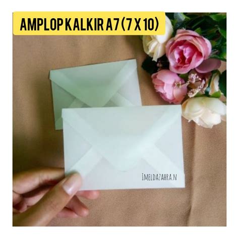 Jual Amplop Kalkir A7 Amplop Undangan Amplop Ukuran 7 X10 Shopee