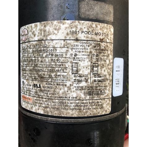 Ao Smith Century 20 Hp Round Flange 56j Up Rate Motor Ust1202