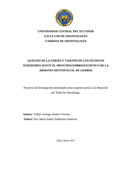 Pdf Universidad Central Del Ecuador Facultad De Pdf Fileuniversidad