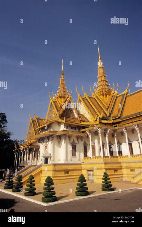 Throne Hall Phnom Penh Royal Palace Phnom Penh Cambodia Stock Photo