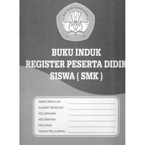 Buku Induk Register Peserta Didik Siswa Smk