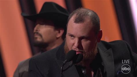 Luke Combs Accepts The Award For Album Of The Year At Cma Awards 2022