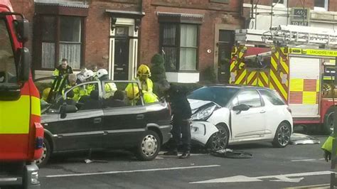 Garstang Road Crash Driver Cut Free From Car After Three Car Collision