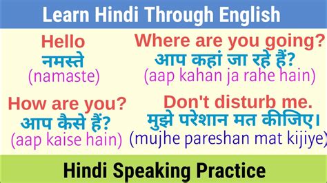 Learn Hindi Through English Hindi Speaking Practice By GeneralClasses