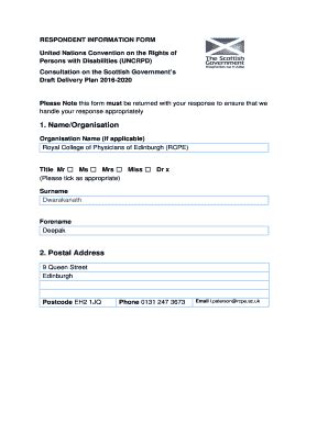 Fillable Online Rcpe Ac United Nations Convention On Rights Of Persons