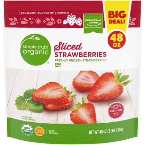 Simple Truth Organic Freshly Frozen Sliced Strawberries Big Deal