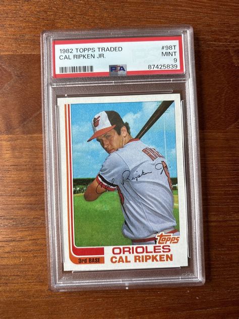 Topps Traded T Cal Ripken Jr Baltimore Orioles Rc Rookie Hof