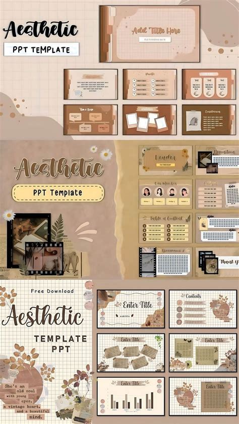 Part 13 Template Ppt Aesthetic Free Download 52 Off