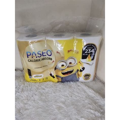 Jual Tissue Cooking Towel 2ply PASEO 70 Sheets Isi 3 Rolls Shopee