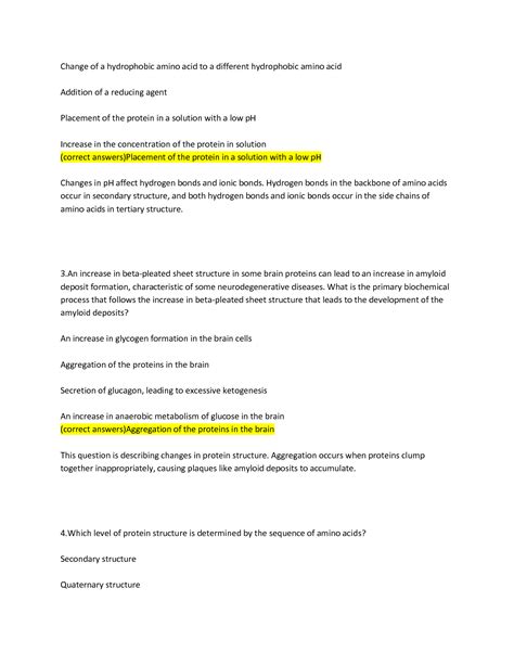 SOLUTION Wgu C785 Biochemistry Unit Exam Questions Latest Update 2022