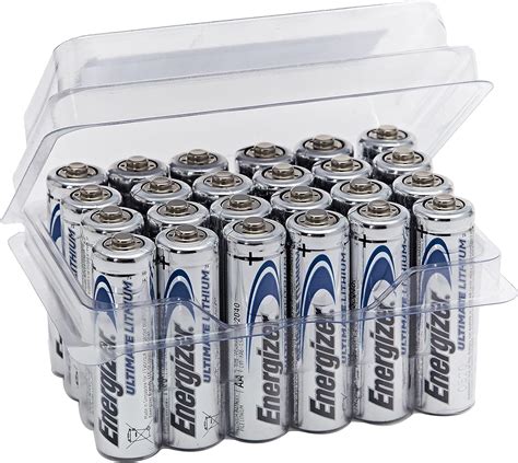 Energizer L Enet Ultimate Litium Aa Batteri Vit Paket Med