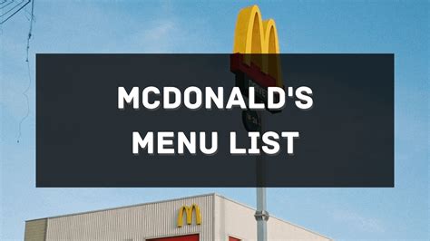 McDo Menu [Mcdonalds] Prices Philippines 2025 [Updated] — All About ...