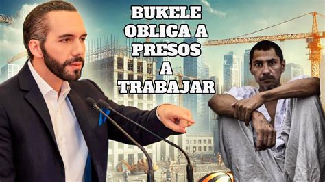 Brutal Bukele Pone A Los Presos A Trabajar Para Reconstruir El Salvador Youtube