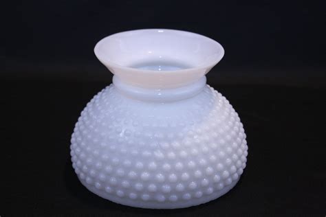 Vintage Milk Glass Hobnail Oil Lamp Shade Replacement Globe Kerosene