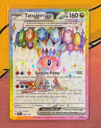 Tatsugiri Ex 226 191 Sv08 Surging Sparks Ultra Rare English Pokemon Near Mint Ebay