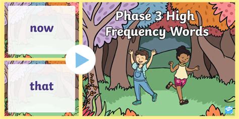 Phase 3 High Frequency Words Powerpoint Phase 3 High Frequency Powerpoint