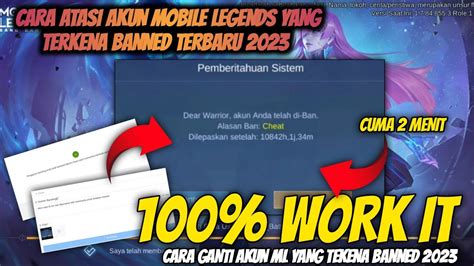 Cara Ganti Akun Mobile Legends Yang Di Banned Cara Atasi Akun Ml