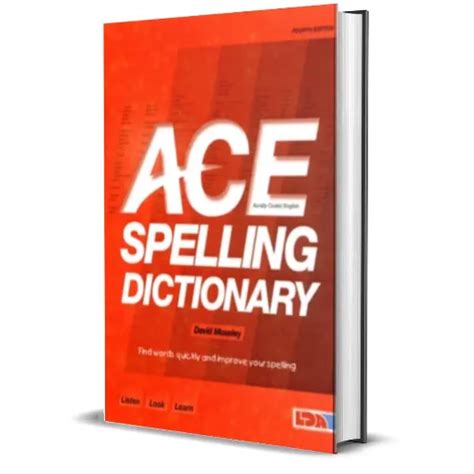 Ace Spelling Dictionary Sg Education