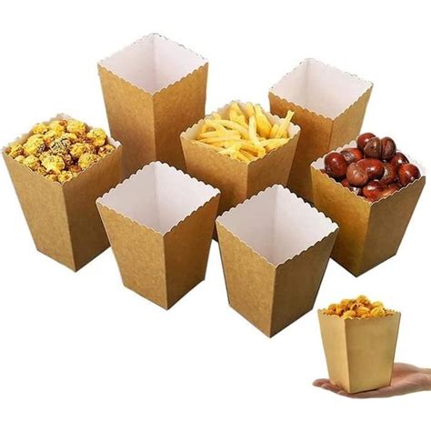 Pack Popcorn Bo Tes Boite Pop Corn Bonbons Conteneur Pour Les