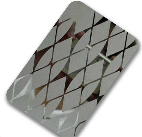 Decorative Etching Design Stainless Steel Sheets Thickness 1 Mm At Rs