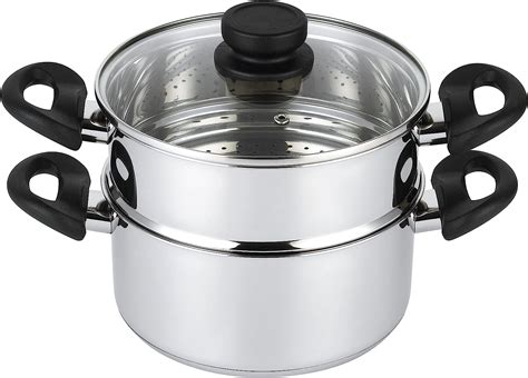 Nevlers Piece Premium Heavy Duty Stainless Steel Steamer Pot Set