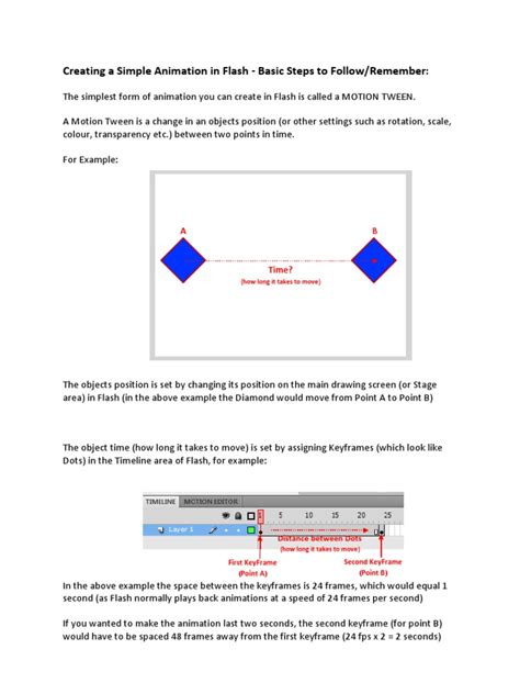 Creating A Simple Animation in Flash | PDF | Adobe Flash | Animation