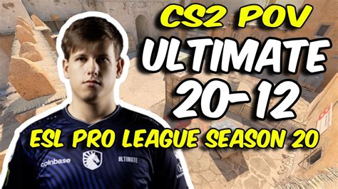 CS2 POV Liquid Ultimate 20 12 Vs Virtus Pro Dust2 ESL Pro