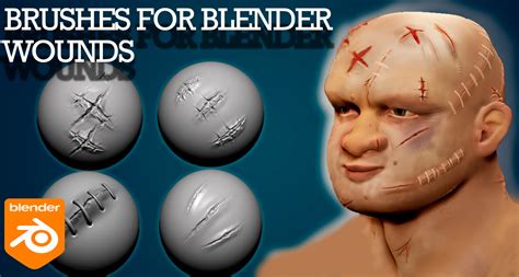 Artstation Blender Brush Pack Wounds Brushes