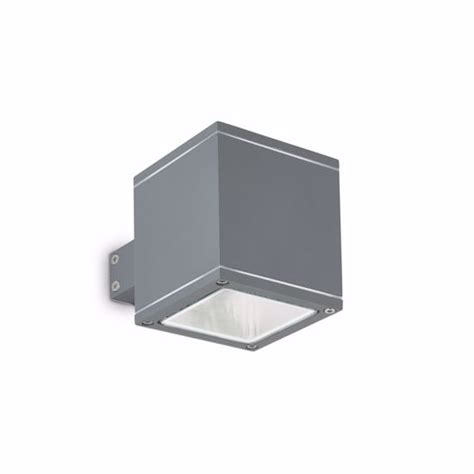 Snif Ap1 Square Applique Da Esterno Ip44 Doppio Fascio Antracite Ideal