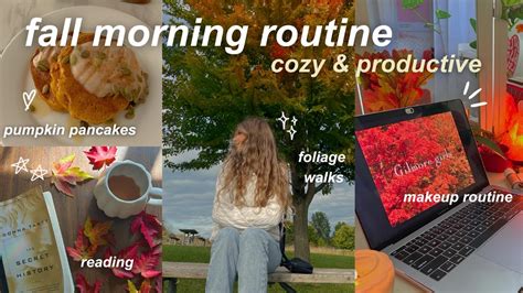 Fall Morning Routine 🎃 Productive Cozy And Aesthetic Youtube