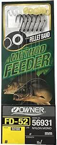 Owner Fd Method Feeder Pellet Bait Band Barbless Hooks To Nylon