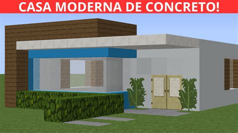 Minecarft Tutorial Como Fazer Uma Casa Moderna De Concreto No