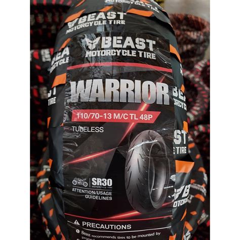 BEAST TIRE TUBELESS WARRIOR SR30 WITH1 TIRE SEALANT AND 1 PITO