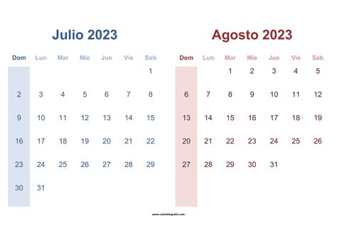 Scopri Il Calendario Luglio Y Agosto La Tua Guida Definitiva Alla