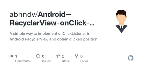 Github Abhndv Android Recyclerview Onclick Listener A Simple Way To