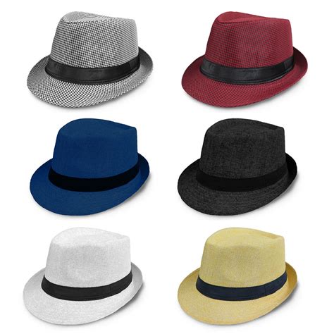 Summertime Beachside Unisex Brim Designed Buckle Fedoras Sun Hat Black