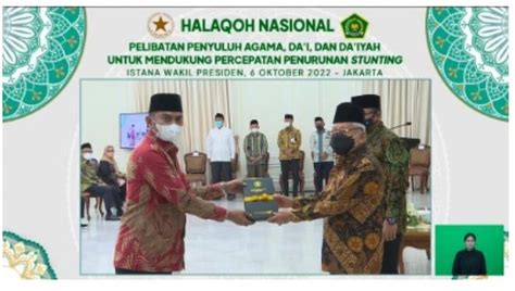 Libatkan Penyuluh Dan Dai Turunkan Stunting Wapres Upaya Wujudkan