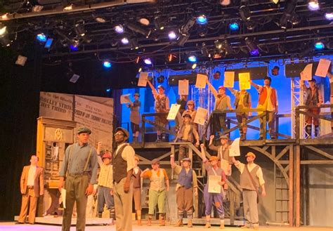 Review Disneys Newsies At South Arkansas Arts Center