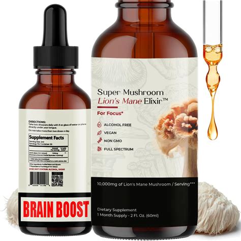 Amazon Auri Lions Mane Liquid Elixir Brain Supplements For