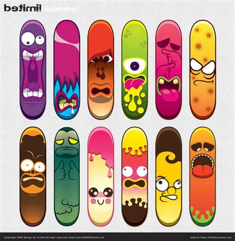 Collection Of Skateboard Designs Art Design Skateboard Design Skateboard Cool Skateboards