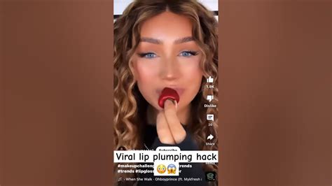 Omg 😳😱lip👄plumping With Red Chili 🌶️😱😳💁🏻‍♀️viralmakeuphack