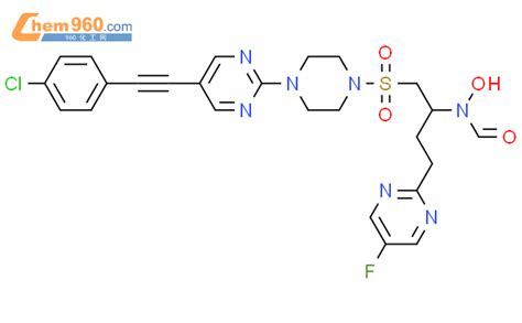 497915 41 0 Piperazine 1 5 4 Chlorophenyl Ethynyl 2 Pyrimidinyl 4