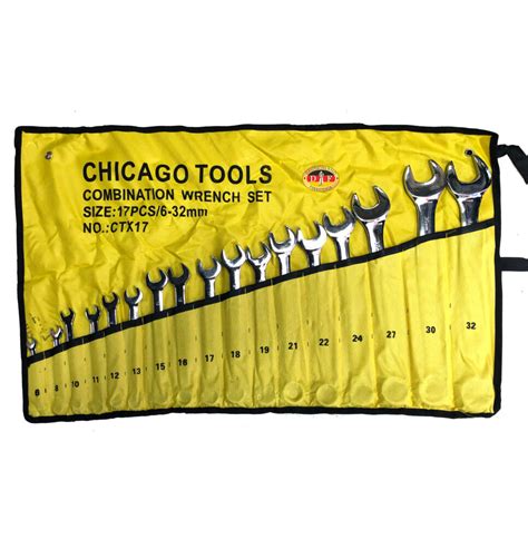 Tapete Juego De 17 Llaves Mixtas 6 32 Mm Chicago Tools DEUTSCHLAND