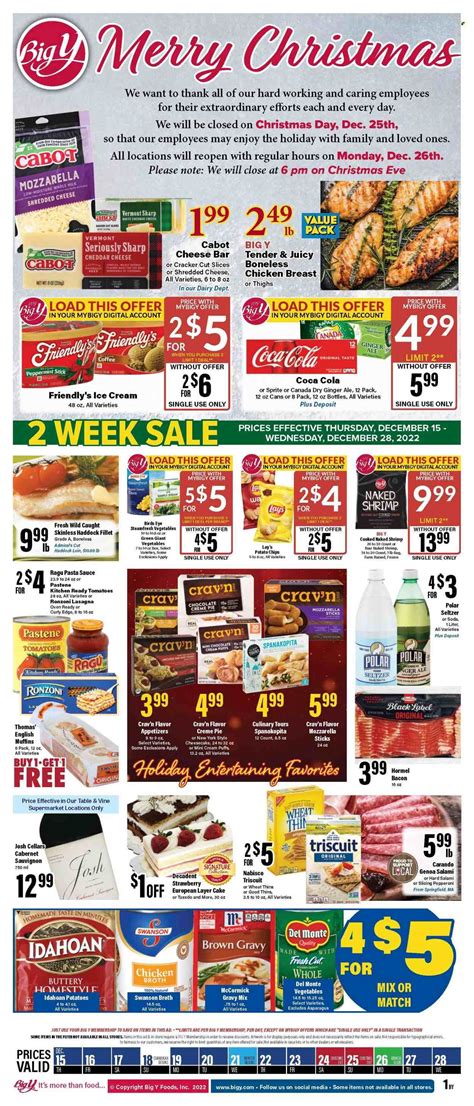 Big Y Ma Weekly Ad Flyer Specials December 15 To December 28 2022