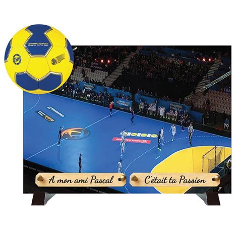 Plaque Fun Raire Moderne Composite Sur Pieds Handball