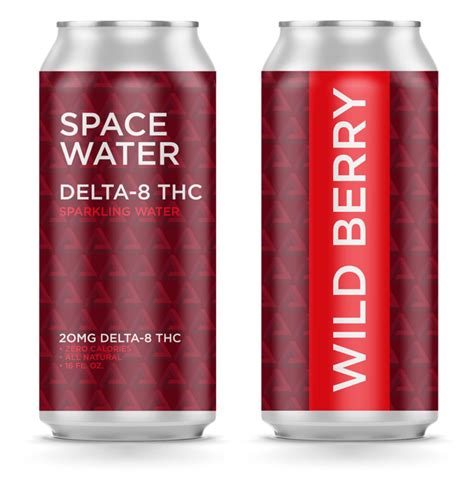 Spacewater Thc Wild Berry Spacewater Hemp Infused Sparkling Water